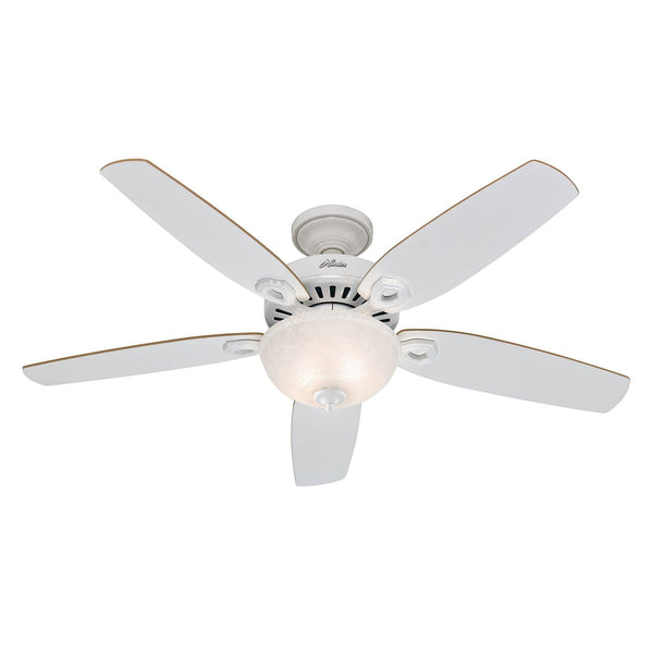 Hunter Builder Deluxe Ceiling Fan White 52 in 53089